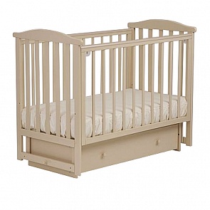 Кровать детская Лель АБ 15.2 Лютик, маятник поперечный, ваниль (Лель, LIEL-АБ 15.2_ваниль)